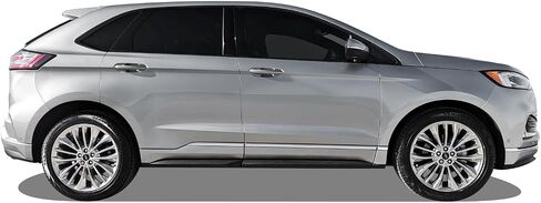 SlickMod Chrome Delete Blackout Vinyl Overlay for 2019-2024 Ford Edge Window Trim (Gloss Black) in Saudi Arabia