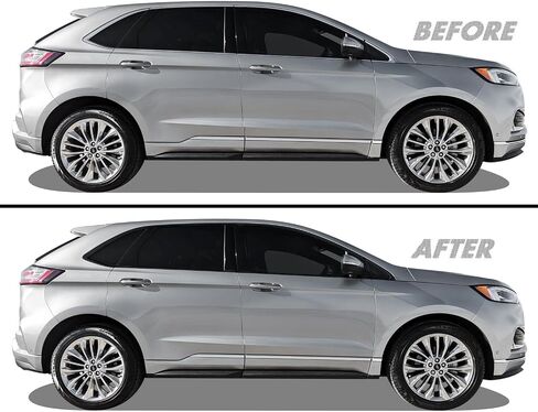 SlickMod Chrome Delete Blackout Vinyl Overlay for 2019-2024 Ford Edge Window Trim (Gloss Black) in Saudi Arabia