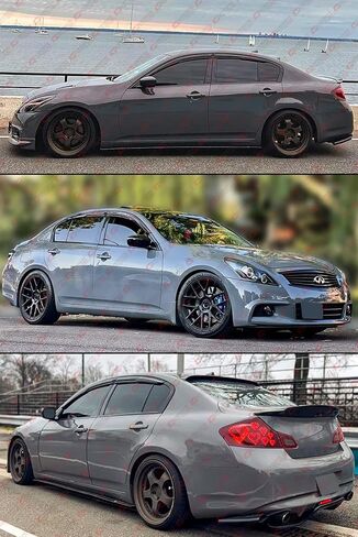 Premium jdm Style 3D Wavy Black Window Fisor Rain Guard Deflector متوافق مع 2007-2015 Infiniti G25 G35 G37 Q40 4 باب سيدان in Saudi Arabia