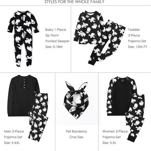 Owlivia Christmas Halloween Pajamas For Family, Organic Cotton Holiday Pjs Matching Sets in Kuwait