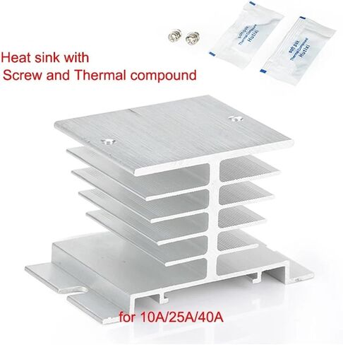 REX-C100 PT100 Digital Temperature Controller Thermostat SSR Output 40DA SSR Relay Aluminum Radiator Heat Sink 1m Resistance(Set 4) in Saudi Arabia