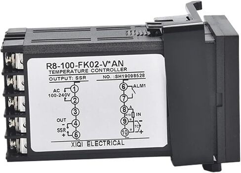 R8-100 مدخلات متعددة K J PT100 ترموستات AC 220V الناتج الرقمي SSR ترحيل 1300 درجة PID وحدة درجة الحرارة القابلة للبرمجة (48x96mm) in Saudi Arabia