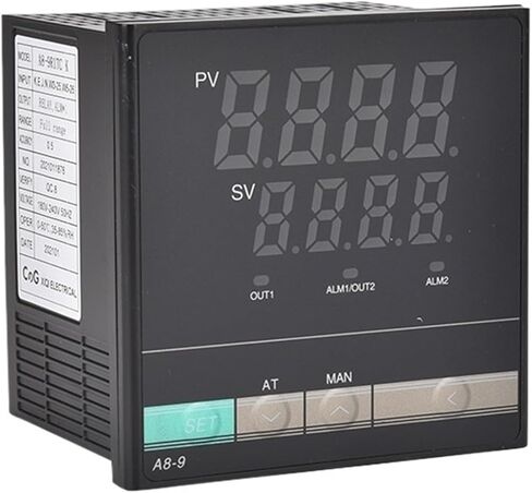 A8-9 K Type PID Intelligent Adjustment Digital Temperature Indicator Controller 96 * 96MM(1Alarm,48x48mm PT100 SSR) in Saudi Arabia