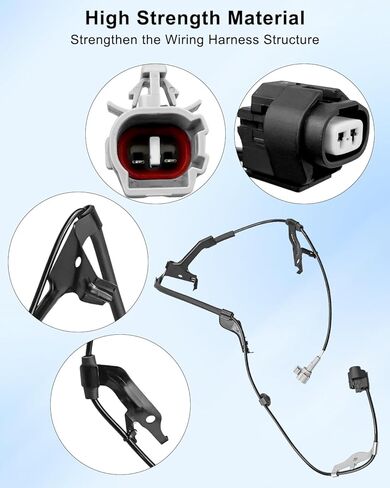 Front Left Side ABS Wheel Speed Sensor with Wiring Harness Fit for Toyota 4Runner 2010-2022 FJ Cruiser 2010-2014 Lexus GX460 2010-2022 Replace 89516-60270 8951660270 for Driver Side in Saudi Arabia