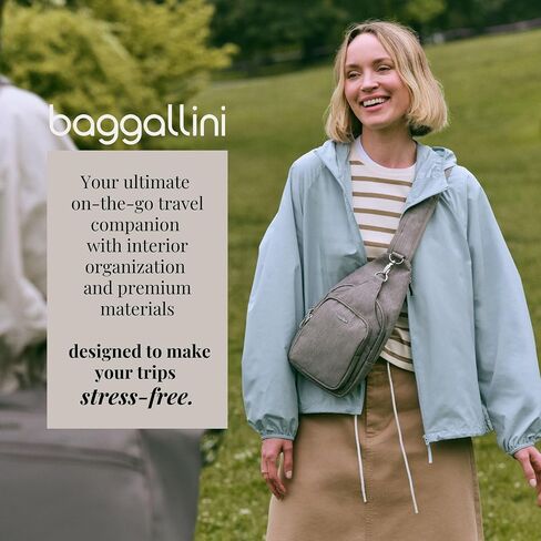 Baggallini Women's Central Park Sling 12 "X7" Crossbody Bag W/Convertible Contable Counter in Saudi Arabia