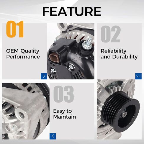 POROD REPORTINATOR 12V 150A FIT لعام 2017-2022 JAGUAR F-PACE ، 2014-2020 F-TYPE ، 2017-2019 XE ، 2011-2020 XF ، 2010-2015 XFR ، 2013-2015 XFR-S ، استبداله بـ 1042105360 6-GROVE BLMLEY in Saudi Arabia