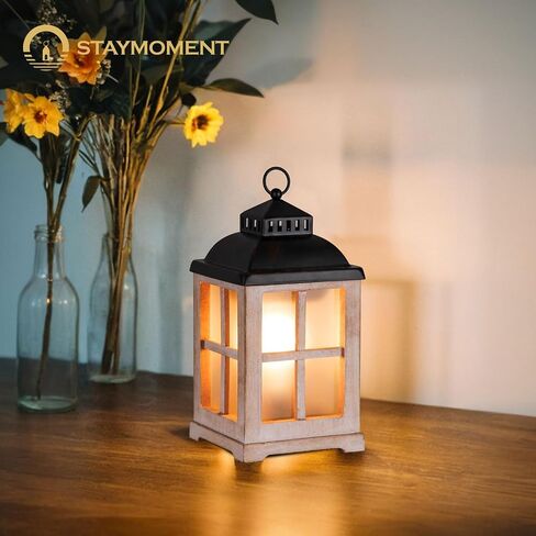 Decorative Candle Warmer Lantern with Timer: 2 in 1 Farmhouse Scented Wax Melt Warmer with Lid for Home Decor, 8" Rustic Large Electric Cute Fragrance Wax Cubes Tarts Burners in Saudi Arabia