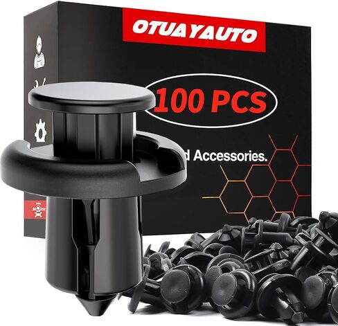 OTUAYAUTO Plastic Bumper Rivet Clips - Replacement for Rhino 450 660 700 Grizzly 600 ATV Body Fender Hood Fuel Tank Panel Push Fastener Rivet Screw Clips with Screwdriver in Kuwait