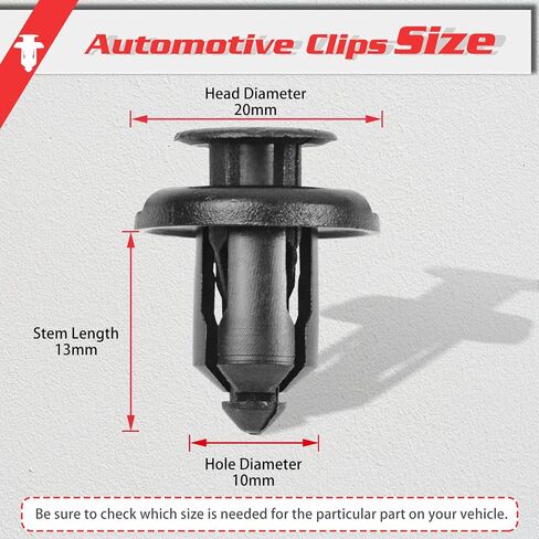 OTUAYAUTO Plastic Bumper Rivet Clips - Replacement for Rhino 450 660 700 Grizzly 600 ATV Body Fender Hood Fuel Tank Panel Push Fastener Rivet Screw Clips with Screwdriver in Kuwait