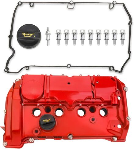 MITZONE N18B16A Upgrade Aluminum Engine Valve Cover Kit Compatible with Mini Cooper S Hatchback Roadster Countryman Paceman Clubman Convertible Coupe R55 R56 R57 R58 R59 R60 R61 Red 2011-2016 in Saudi Arabia