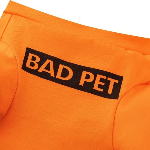Prisoner Pet Costume Prison Pooch Funny Prisoner Halloween Costume for Small Dogs Cats (2X-Large) in Kuwait