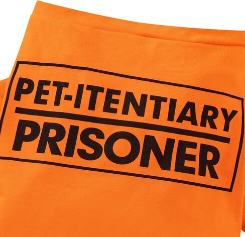 Prisoner Pet Costume Prison Pooch Funny Prisoner Halloween Costume for Small Dogs Cats (2X-Large) in Kuwait
