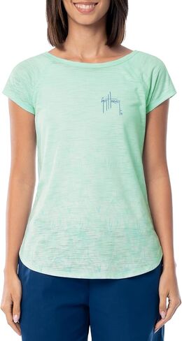 Guy Harvey Women's Poly/Rayon Slub Tee in Kuwait