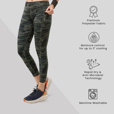 Dry Fit Women's Activewear Pants with Side Pockets | Stretchable Quick-Dry Workout Leggings Gym Yoga Pants in Saudi Arabia