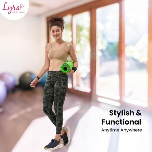 Dry Fit Women's Activewear Pants with Side Pockets | Stretchable Quick-Dry Workout Leggings Gym Yoga Pants in Saudi Arabia