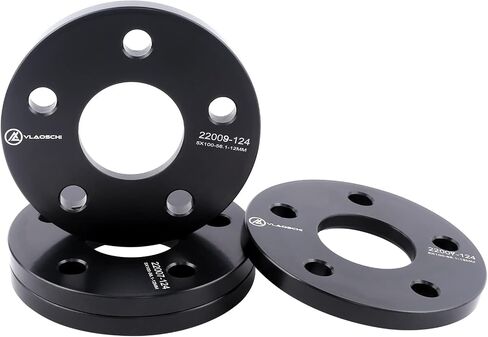 Vlaoschi Black 5x112 فواصل عجلة Hubcentric (No Lip 66.56mm Bore) 1/4 بوصة (6 مم) متوافق مع Benz BMW -Audi 5 Lug for A4 A5 S5 A6 S6 A7 S7 A8 W210 W212 W219 E350 E500 530I 540I 740I - in Saudi Arabia