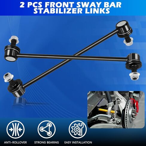 2PCS Bron Sway Bar Links متوافقة مع 2007-2017 Nissan Altima ، 2008-2013 Nissan Rogue ، 2014-2017 Infiniti QX60-يحل محل K750094 K750095 in Saudi Arabia