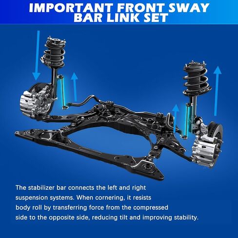 2PCS Bron Sway Bar Links متوافقة مع 2007-2017 Nissan Altima ، 2008-2013 Nissan Rogue ، 2014-2017 Infiniti QX60-يحل محل K750094 K750095 in Saudi Arabia