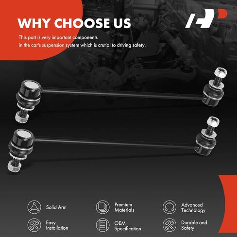 A-Premium 2 X Front Sway Bar Links Bar Bar Bar ، متوافقة مع Toyota Corolla 2019-2024 ، Prius 2016-2024 ، C-HR 2018-2022 ، BZ4X ، Prius AWD-E ، Prius Prime & Kexus RZ300E ، RZ450E ، UX200 ، UX250H in Saudi Arabia