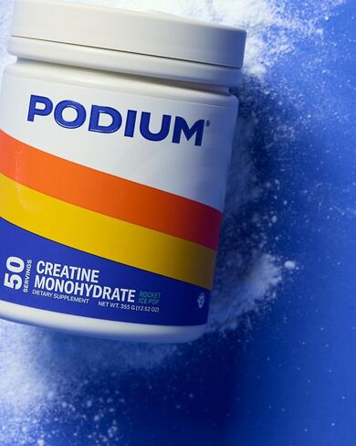 Podium Nutrition, Solos | Creatine Monohydrate, 50 Servings, Strawberry, Boost Athletic Performance in Kuwait