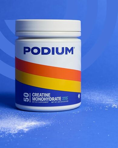 Podium Nutrition, Solos | Creatine Monohydrate, 50 Servings, Strawberry, Boost Athletic Performance in Kuwait