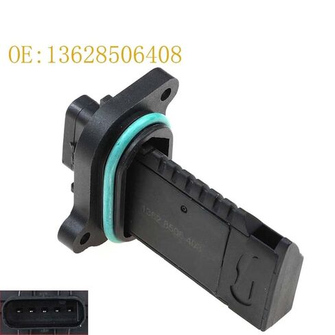 محول مستشعر تدفق الهواء 13628506408 سيارة مستشعر التدفق الشامل سيارة مستشعر 0281006092 متوافق مع BMW 1 2 3 4 5 Series Mini Clubman Countryman Mount Mount Base in Kuwait