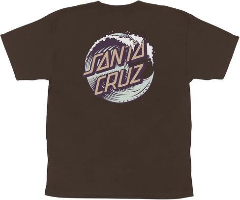 Santa Cruz Wave Dot S/S Midweight T-Shirt DK Chocolate SM Youth in Saudi Arabia