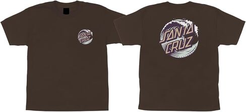 Santa Cruz Wave Dot S/S Midweight T-Shirt DK Chocolate SM Youth in Saudi Arabia