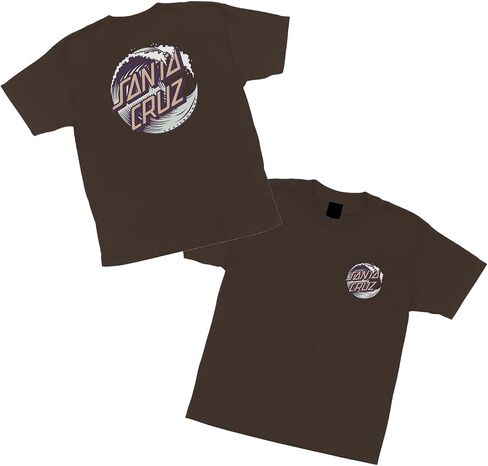 Santa Cruz Wave Dot S/S Midweight T-Shirt DK Chocolate SM Youth in Saudi Arabia