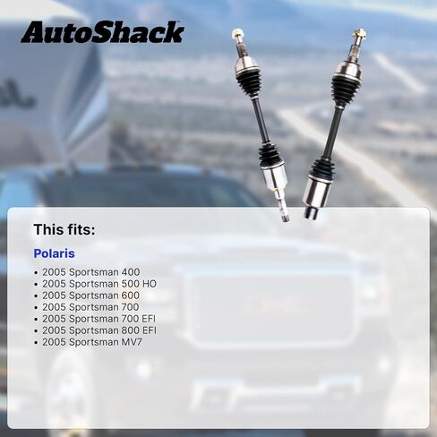 AutoShack Front and Rear CV Axle Shaft Assembly Set of 4 Replacement for 2005 Polaris Sportsman 400 2005 Polaris Sportsman 500 HO Driver and Passenger Side Kit ADSKPKG032 in Saudi Arabia