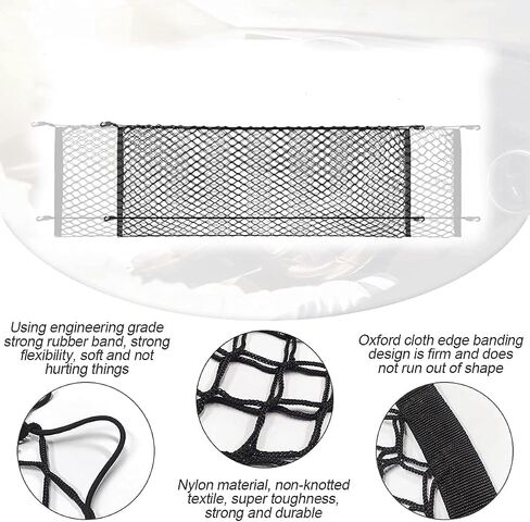 Envelope Style Automotive Elastic Trunk Mesh Cargo Net Compatible with 2017 2018 2019 2020 2021 2022 2023 2024 GMC ACADIA 84051443 in Saudi Arabia