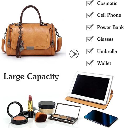 Porrasso Retro Handbag Women Crossbody Bag Ladies Bag Bagrack Pu Leather Leather Bag Bag Top-Bag in Saudi Arabia