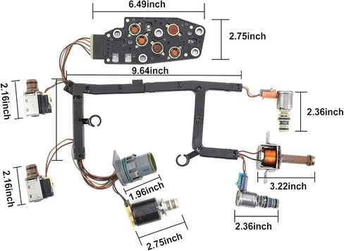6Pcs 4F27E Refurbished Transmission Shift Solenoid Set(EPC PWM) Compatible with Maz da 2 3 5 6 CX-7 MPV in Saudi Arabia