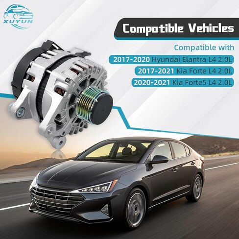 12V 120AMP Alternator Compatible With 2020-2022 Nissan Sentra L4 2.0L, Replaces 23100-6LB0A, 21603, 21603R in Kuwait