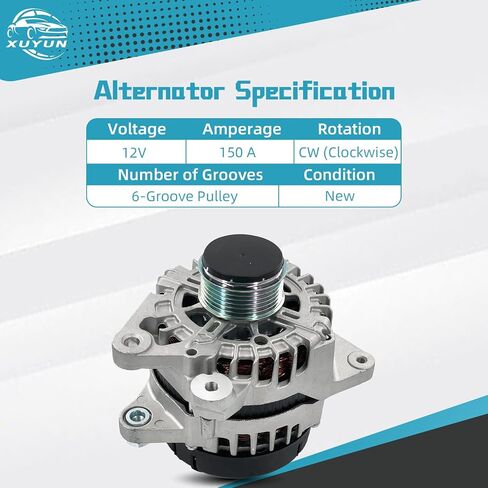 12V 120AMP Alternator Compatible With 2020-2022 Nissan Sentra L4 2.0L, Replaces 23100-6LB0A, 21603, 21603R in Kuwait
