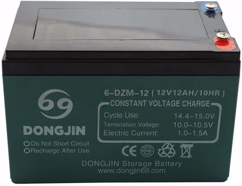 12V 12Ah Motorcycle Battery Go Kart 6-DZM-12 SLA 10Hrs for Electric Scooter E Bike Razor Pit Dirt Bike ATV UTV Trike Golf Cart Quad Moped Maintenance Free Rechargeable Powersports Battery (3 Pack) in Saudi Arabia