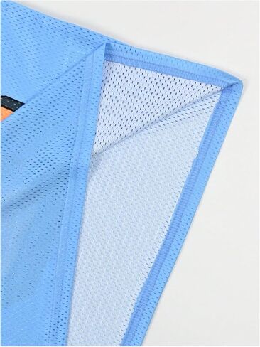 مراوغة الرجال y2k mesh v neck jersey قمصان نصف الأكمام مخططة رقم الرسوم البيانية قمم الرياضة in Kuwait