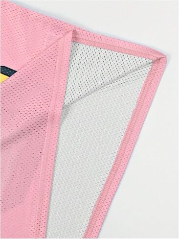 مراوغة الرجال y2k mesh v neck jersey قمصان نصف الأكمام مخططة رقم الرسوم البيانية قمم الرياضة in Kuwait