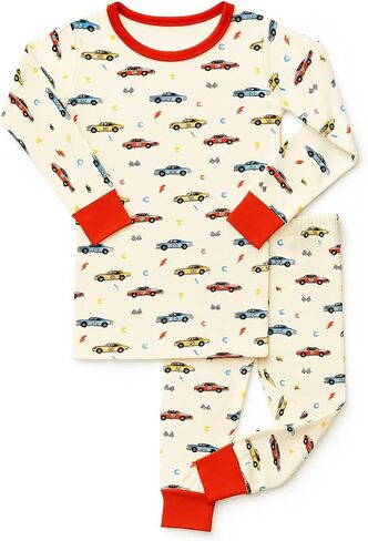 Viscose Baby Pajamas 2-Piece Pajamas for Kids Ultra Soft Comfy Moisture-Wicking, Gentle on Sensitive Skin in Saudi Arabia