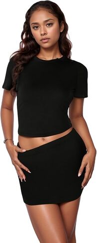 Porrcey Women Sexy Casual 2 قطعة نمر الفهد المطبوع نادي Podycon Mini Dress in Kuwait
