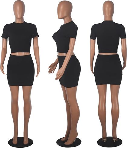 Porrcey Women Sexy Casual 2 قطعة نمر الفهد المطبوع نادي Podycon Mini Dress in Kuwait