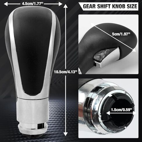 XUKEY Gear Shifter Knob for Buick Verano 2012-2017 Shift Knob Leather Car Stick Lever Handle Shifter Head Transmission Gear Shift Lever Knob in Saudi Arabia