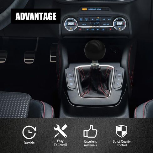 Round Ball Shift Knobs, Gear Shifter Knob, Aluminum Alloy Gear Shift Stick Head with 3 Adapters, Chrome Finish Cool Weighted Gear Shift Knob Fit Manual and Automatic Car (Blue) in Saudi Arabia