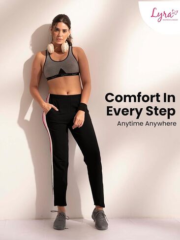 Cotton Track Pants Women's Joggers| Elastic Waistband | Straight Leg Lounge Pants | Perfect Sports Wear | Pack of 2 in Saudi Arabia