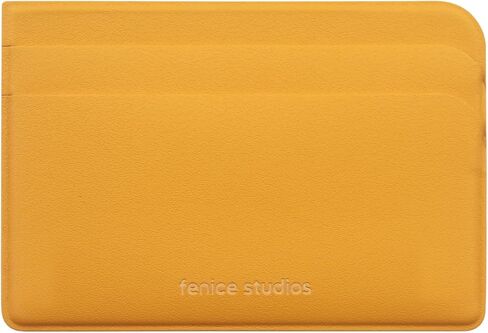 بطاقة الائتمان بطاقة مكتب Fenice Pocket Slim Simple Wallet Vegan Pu Leather Leather Leather Leath in Kuwait