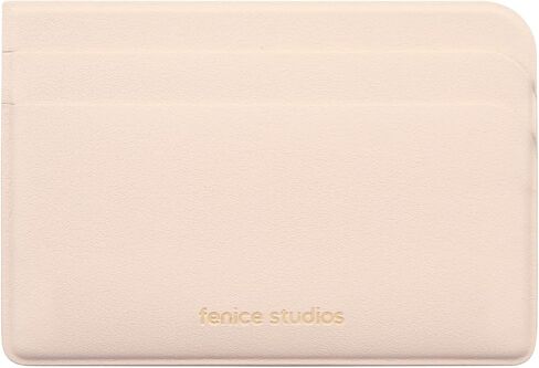 بطاقة الائتمان بطاقة مكتب Fenice Pocket Slim Simple Wallet Vegan Pu Leather Leather Leather Leath in Kuwait