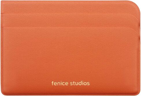 بطاقة الائتمان بطاقة مكتب Fenice Pocket Slim Simple Wallet Vegan Pu Leather Leather Leather Leath in Kuwait