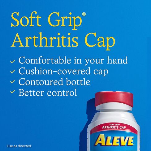 أليفي جيلكات مع قبعة ناعمة GRIP® ، الصوديوم نابروكسين ، طب آلام ، 40 العد in Kuwait