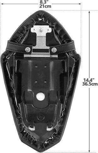 SLMOTO دراجة نارية للركاب الخلفي وسادة مقعد Pillion Pillion ملائمة لكاواساكي نينجا 400 EX400 2018-2023 Z400 2019-2024 أسود in Saudi Arabia
