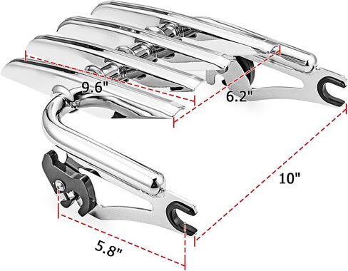 Wsays Sissy Bar Passenger Backrest and Luggage Rack Compatible with Harley Touring Street Electra Road Glide Road King 2009-2025, Gloss Black in Saudi Arabia